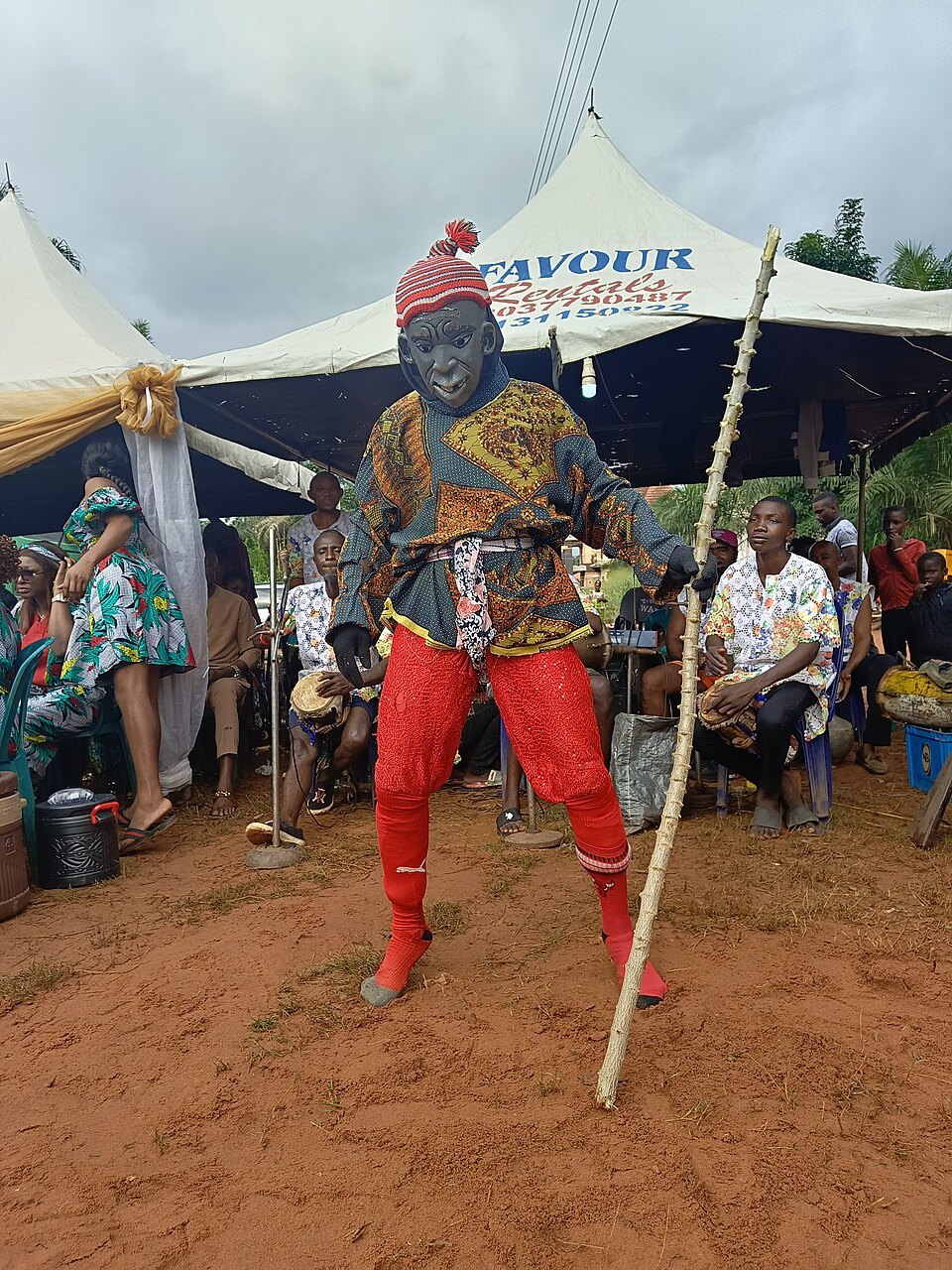 Adanma Cultural Troupe in Enugu — masquerade as theatre.
